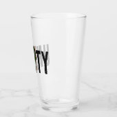 Verre fierté noire drapeau rouge vert poing panafricain (Gauche)