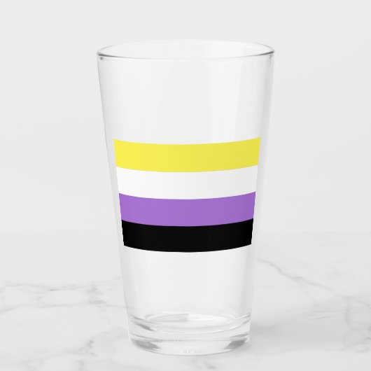 Verre Fierté non binaire (Devant)