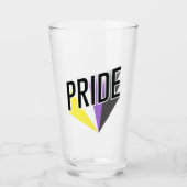 Verre Fierté non binaire éclatée (Devant)