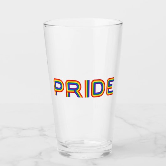 Verre Fierté| Rainbow Letters (Devant)