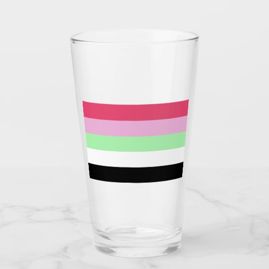 Verre Fierté réciproamantique (Devant)