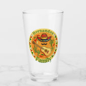 Verre Fiesta espagnole Nom personnalisé Fun Cinco De May (Devant)