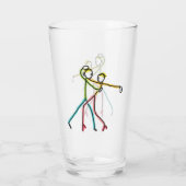 Verre Figures de danse salsa (Dos)