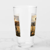 Verre Fil Cheveux Fox Terrier En Automne Campagne (Gauche)