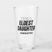 Verre Fille Aînée Vie Branchée D'Une Fille Drôle (Devant)