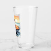 Verre Fille avec voiture de sport (Gauche)