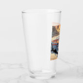 Verre Fille avec voiture de sport (Droite)