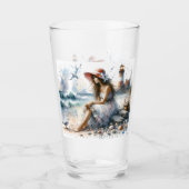 Verre Fille d'aquarelle romantique par phare (Devant)
