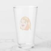 Verre fille drôle (Dos)