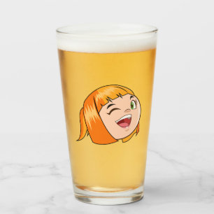 Verre fille drôle