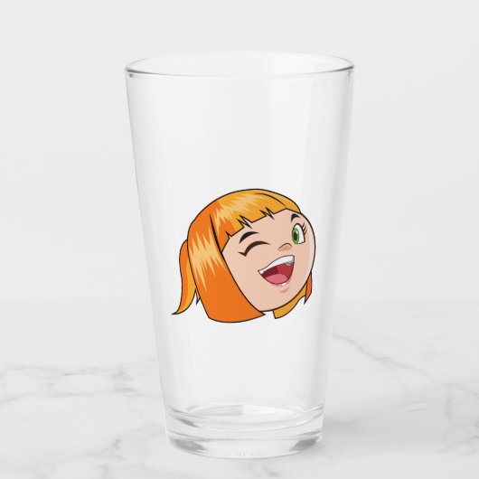 Verre fille drôle (Devant)