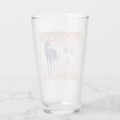Verre Fille Glam Blush rose violet Parties scintillant U (Dos)
