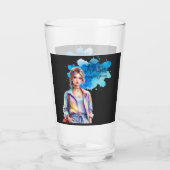 Verre Fille Inspirante Graphique (Dos)