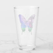 Verre Fille la nuit en forme de papillon (Dos)