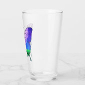 Verre Fille la nuit en forme de papillon (Gauche)