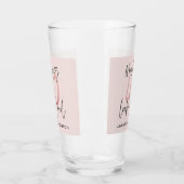 Verre Fille parties scintillant rose moderne design 40e  (Gauche)