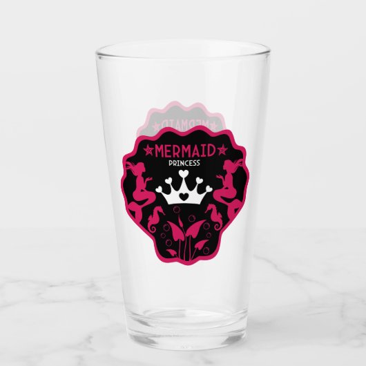 Verre Fille Sirène Princesse (Devant)