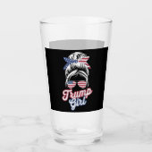 Verre Fille Trump Chignon Décoiffé Vintage Drapeau Améri (Devant)