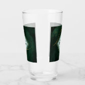 Verre Fine Lines Gold Abstrait Mariage Emerald ID867 (Gauche)