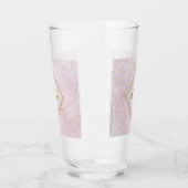 Verre Fine Lines Gold Abstrait Mariage Mauve ID867 (Gauche)