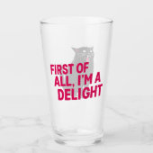 Verre First Of All I'm A Delight Roaring Black Cat (Devant)