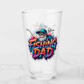 Verre Fishing Dad Fish Graffiti Glass (Devant)