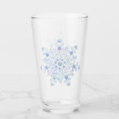 Verre Flacon de neige bleu glace (Dos)