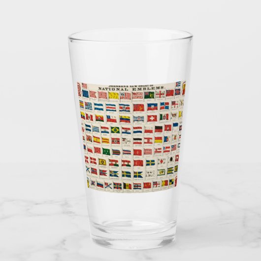 Verre Flags of the world (Devant)