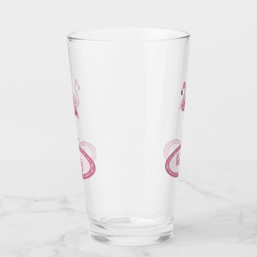 Verre Flamant rose (Gauche)