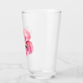 Verre Flamant rose Aquarelle Exotique Rose Moderne Avec (Gauche)
