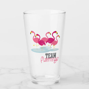 Verre Flamant rose d'équipe