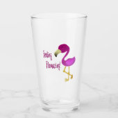 Verre Flamant rose flamboyant (Devant)