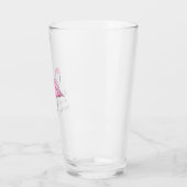 Verre Flamant rose rose Oh Flock C'est mon Anniversaire (Gauche)
