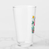 Verre Flamingo rose tropicale/Floride (Droite)