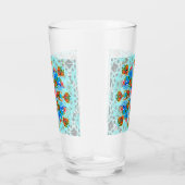Verre Flammes Hawaiian Paradise (Bleu) (Droite)