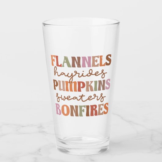 Verre Flannings Bonfires Citrouille (Devant)