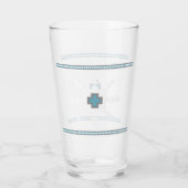 Verre Flèche de neige transparente du sud-ouest (Dos)