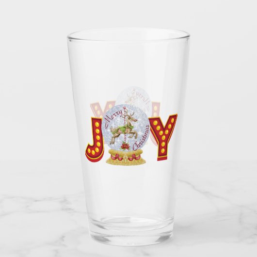 Verre Flèches de neige de Noël (Devant)