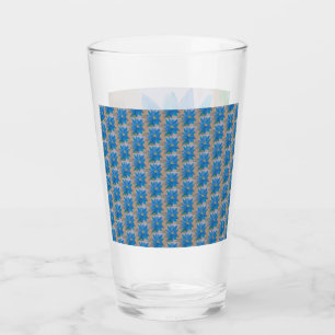 Verre Fleur bleue