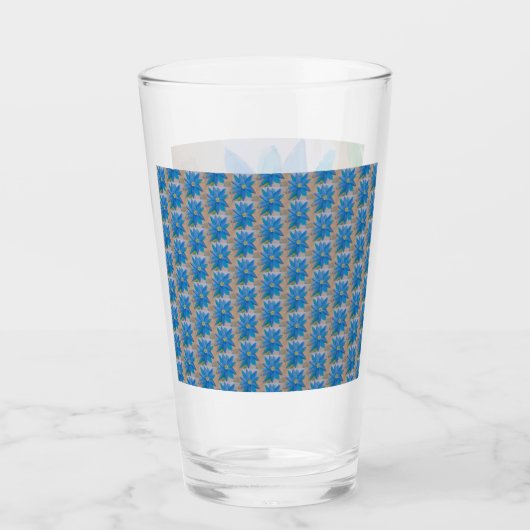 Verre Fleur bleue (Devant)