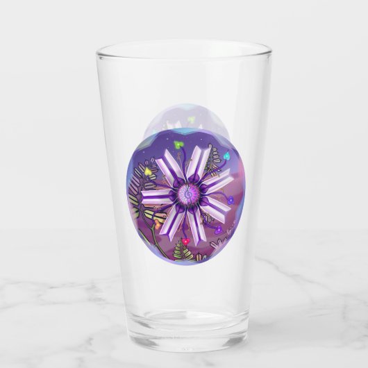 Verre Fleur dans le désert (Dos)