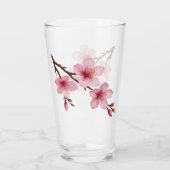 Verre Fleur de cerisier rose (Dos)