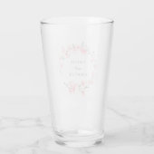 Verre Fleur de cerisier rose rustique (Dos)