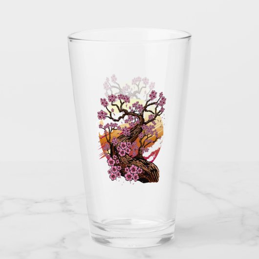 Verre Fleur de cerisier sauvage (Devant)