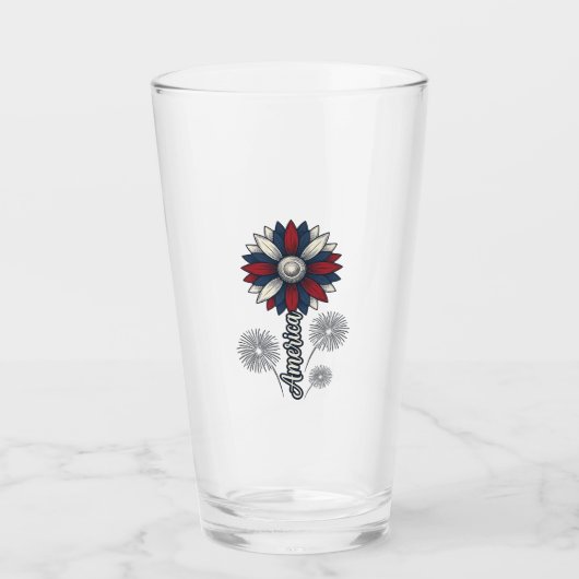 Verre Fleur de feu d'artifice vectoriel de conception pa (Devant)