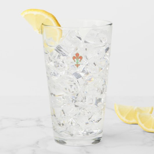 Verre Fleur de lis (Devant glace)