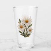 Verre Fleur de marguerite brodée (Dos)