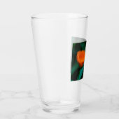 Verre Fleur de marguerite orange (Droite)