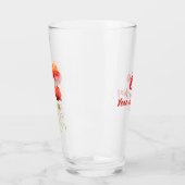 Verre Fleur de naissance d'août Coquelicots rouges Aquar (Gauche)