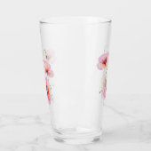 Verre Fleur de naissance d'août SANS LETTRAGE DOUBLE FLE (Gauche)